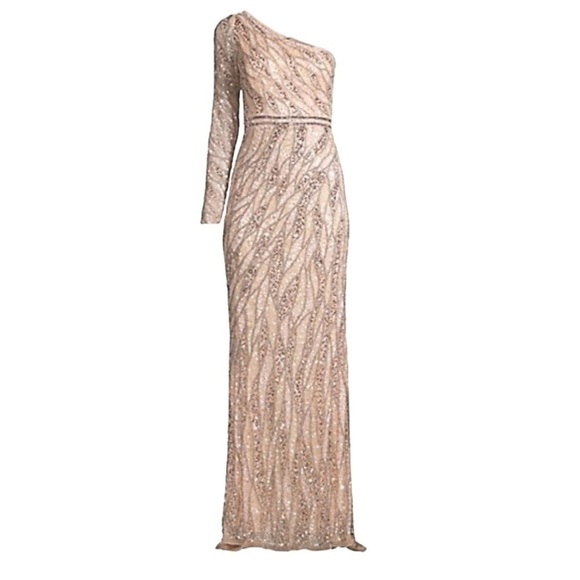 Mac Duggal Dresses & Skirts - Mac Duggal One-shoulder Sequin Gown